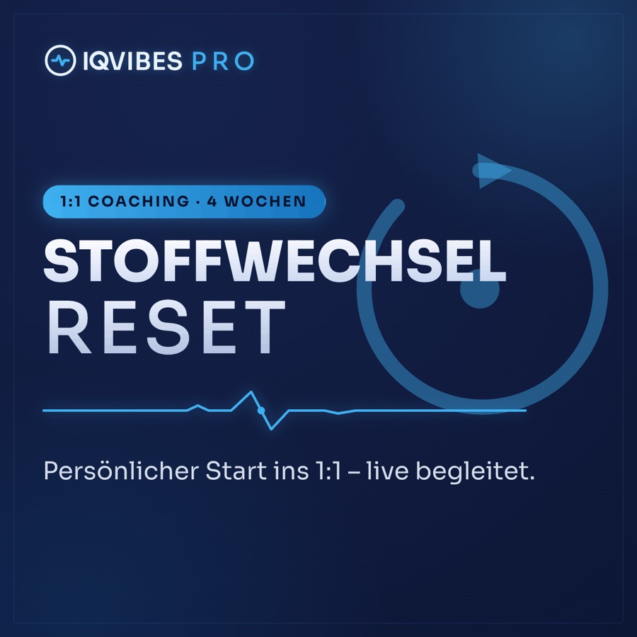 IQVIBES PRO Coaching &ndash; Stoffwechsel Reset, 1:1-Begleitung &uuml;ber 4 Wochen