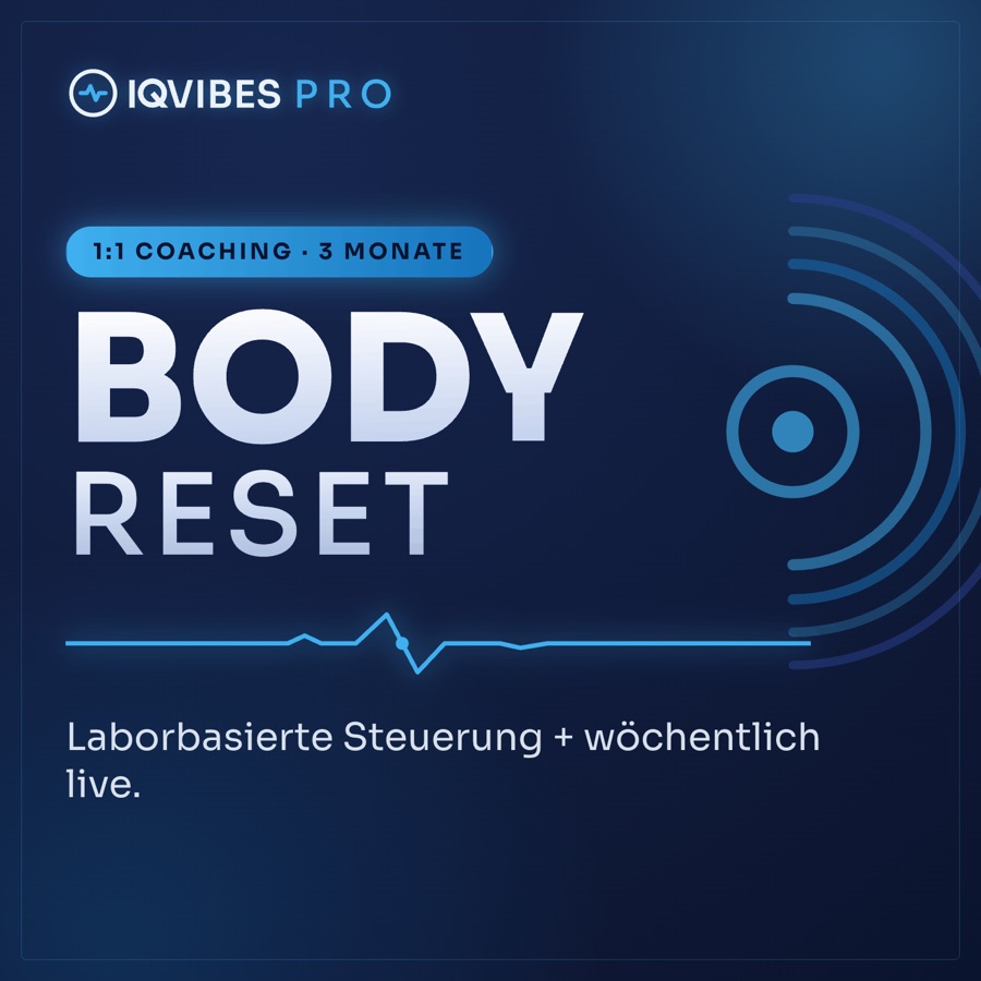 IQVIBES PRO Coaching &ndash; Body Reset, 3 Monate 1:1-Begleitung mit Laboranalyse